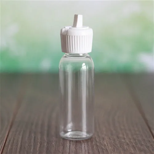 1 oz Clear PET Bullet Bottle with 20-410 Neck