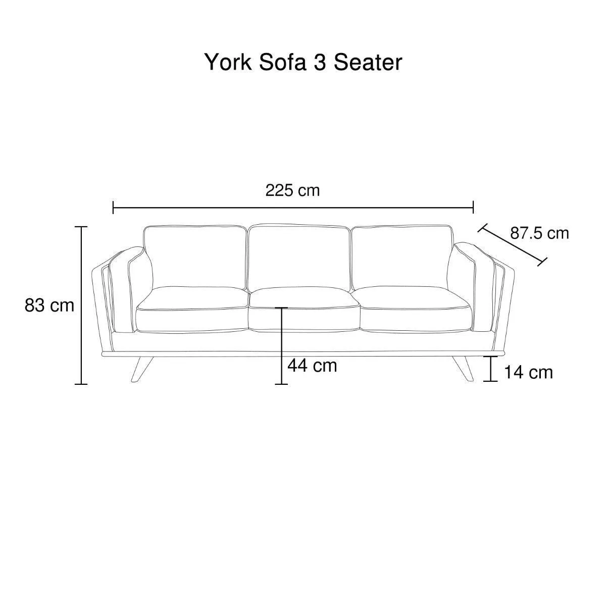 3 Seater Sofa Teal Fabric Lounge Set for Living Room Couch with Wooden Frame