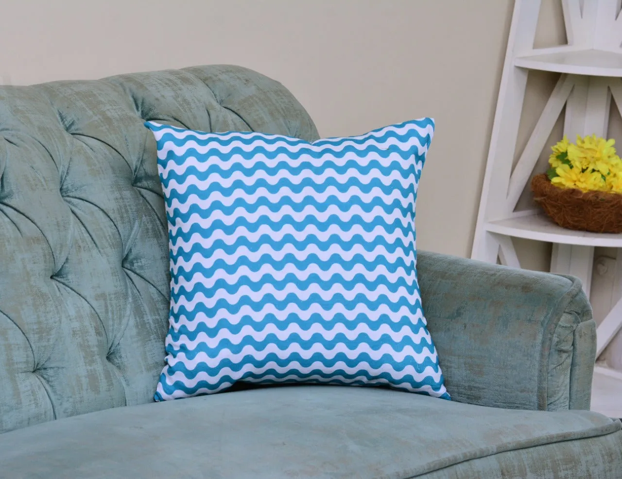 6 PCs Digital Printed Duck Cushions-Multi Knots
