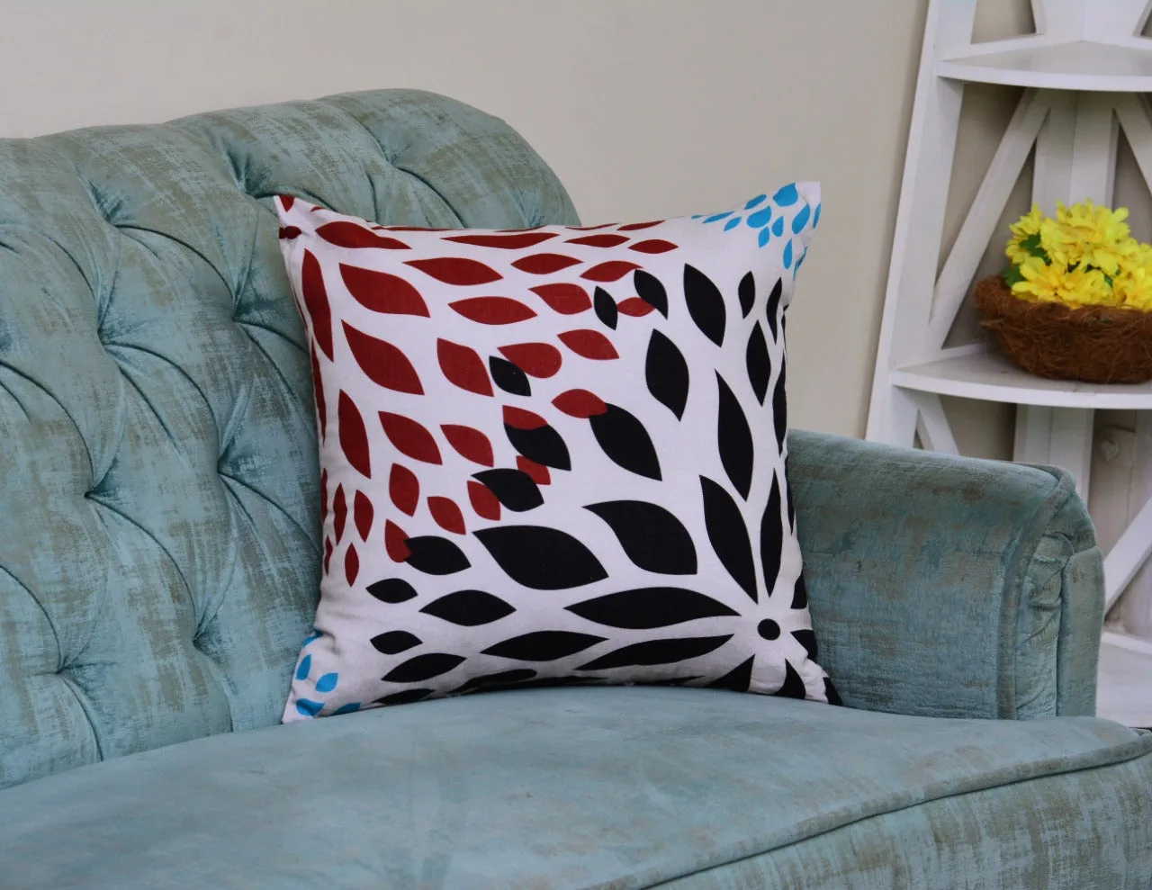 6 PCs Digital Printed Duck Cushions-Multi Knots