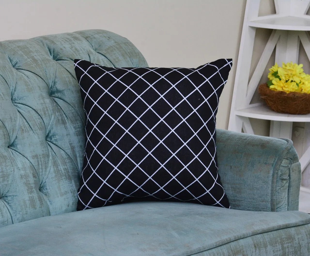 6 PCs Digital Printed Duck Cushions-Multi Knots