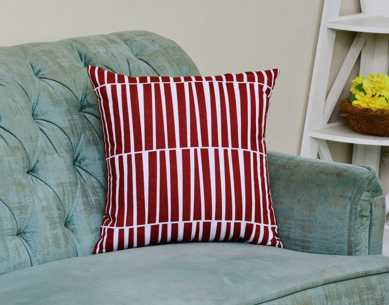 6 PCs Digital Printed Duck Cushions-Multi Knots