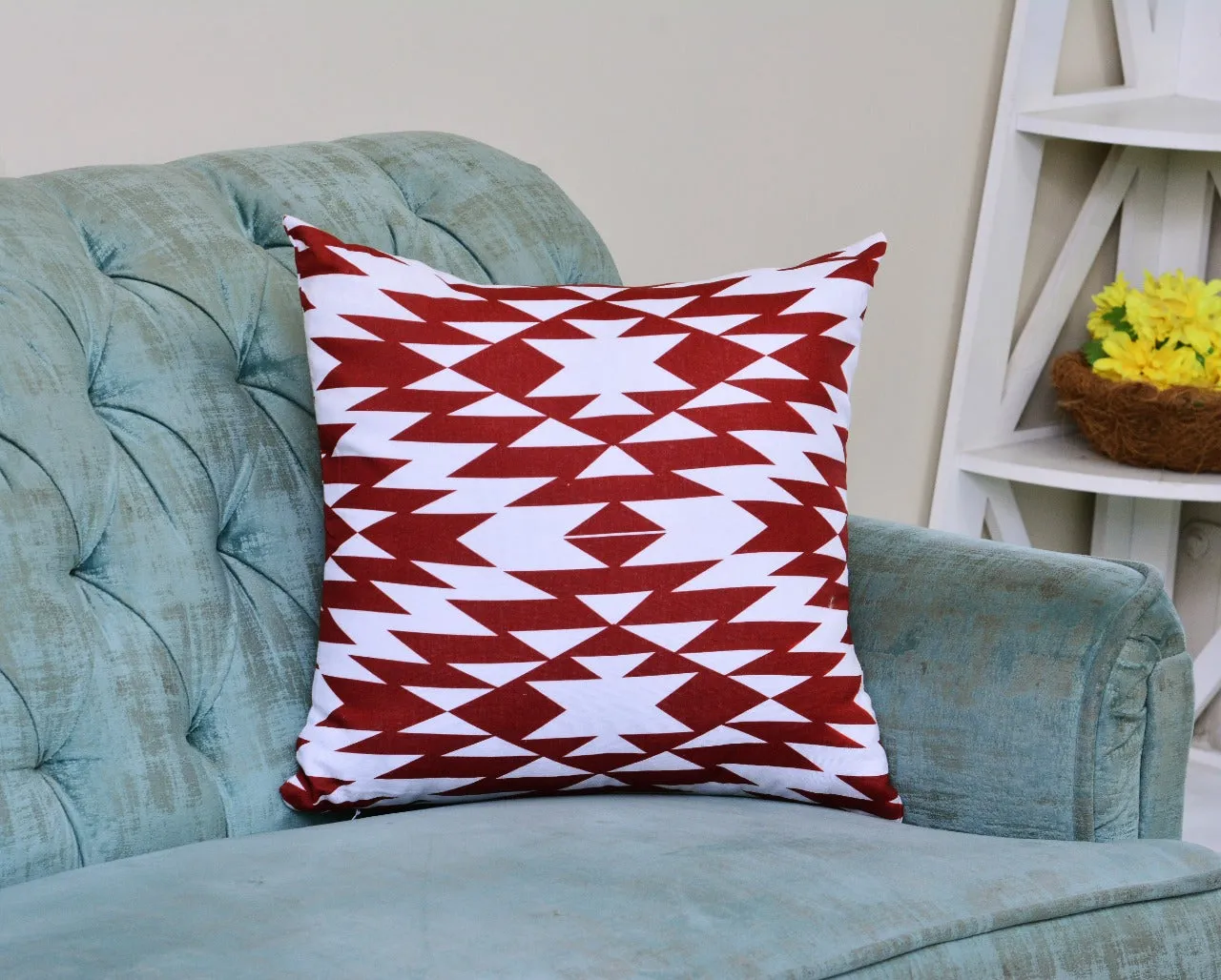 6 PCs Digital Printed Duck Cushions-Multi Knots