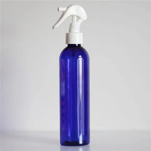 8 oz Blue PET Bullet Bottle with 24-410 Neck