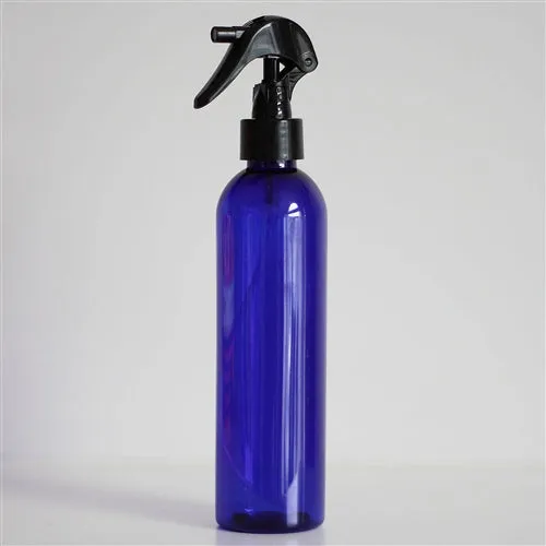 8 oz Blue PET Bullet Bottle with 24-410 Neck