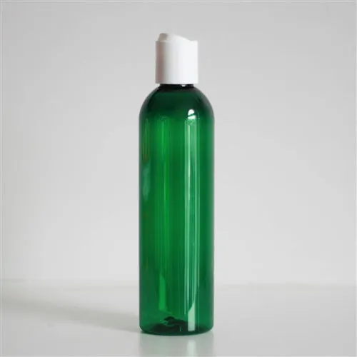 8 oz Green PET Bullet Bottle with 24-410 Neck