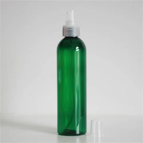 8 oz Green PET Bullet Bottle with 24-410 Neck