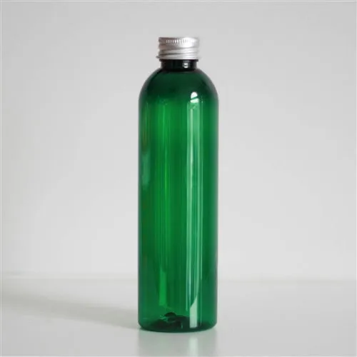 8 oz Green PET Bullet Bottle with 24-410 Neck