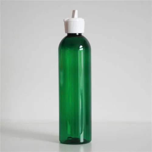 8 oz Green PET Bullet Bottle with 24-410 Neck