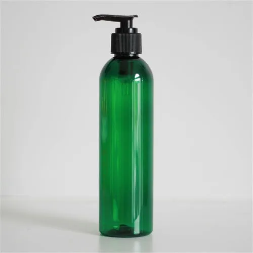 8 oz Green PET Bullet Bottle with 24-410 Neck