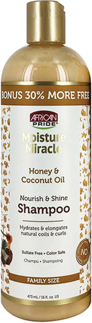 African Pride Moisture Miracle Honey & Coconut Oil Shampoo