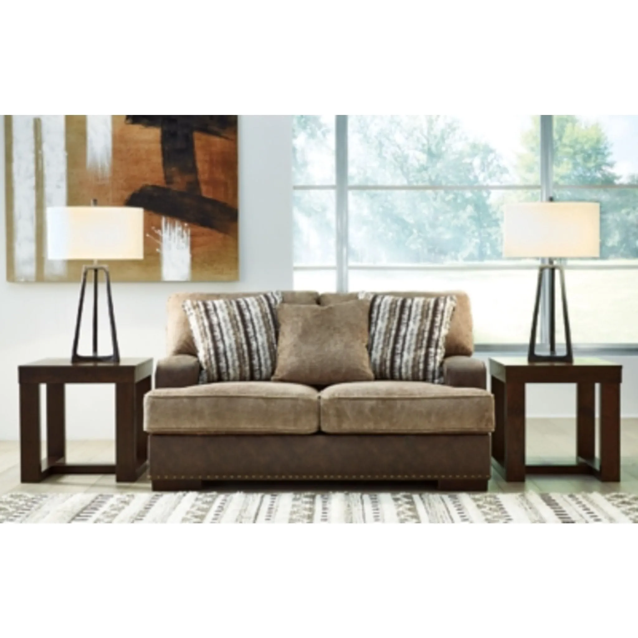 Alesbury Loveseat - Chocolate