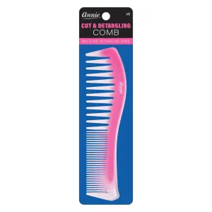 Annie Cut & Detangle Comb Transparent Assorted