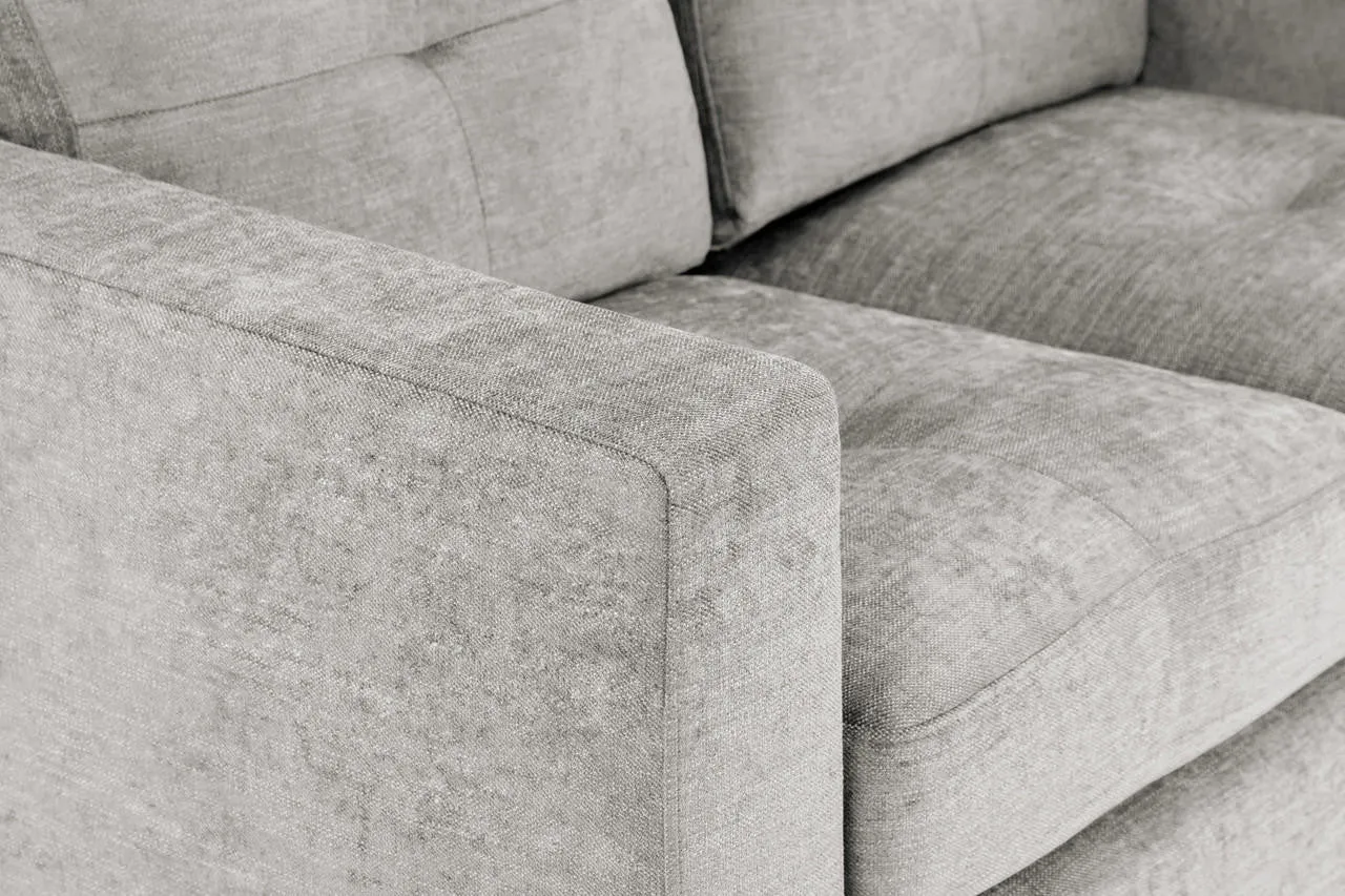 Archie Sofa - Grey Fabric 3 2 Set - 190 x 140 CM