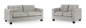 Archie Sofa - Grey Fabric 3 2 Set - 190 x 140 CM
