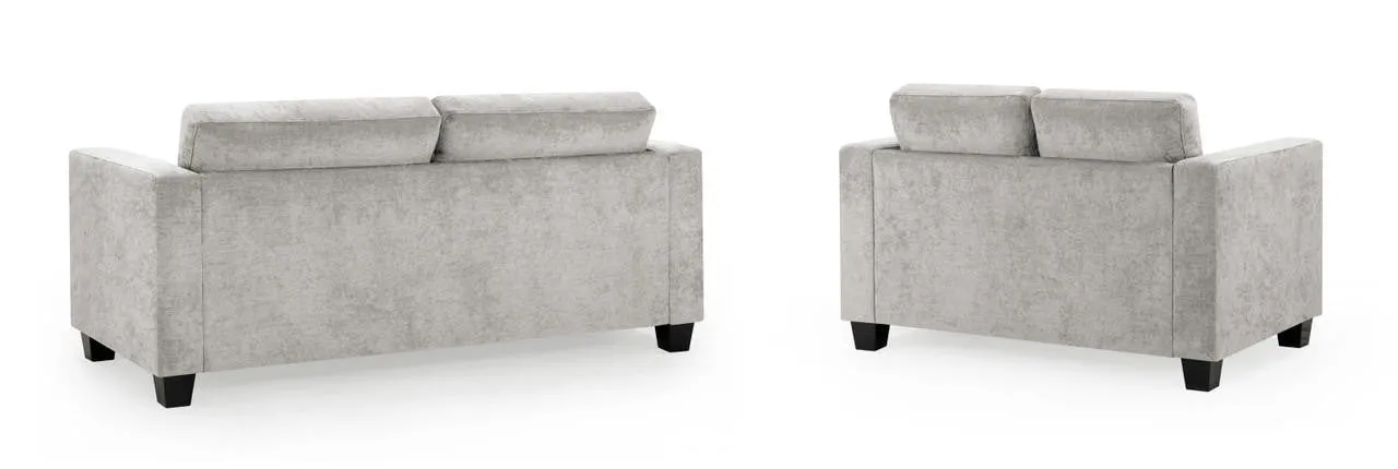 Archie Sofa - Grey Fabric 3 2 Set - 190 x 140 CM