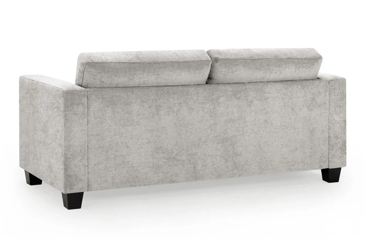 Archie  Sofa - Grey Fabric 3 Seater - 190 CM