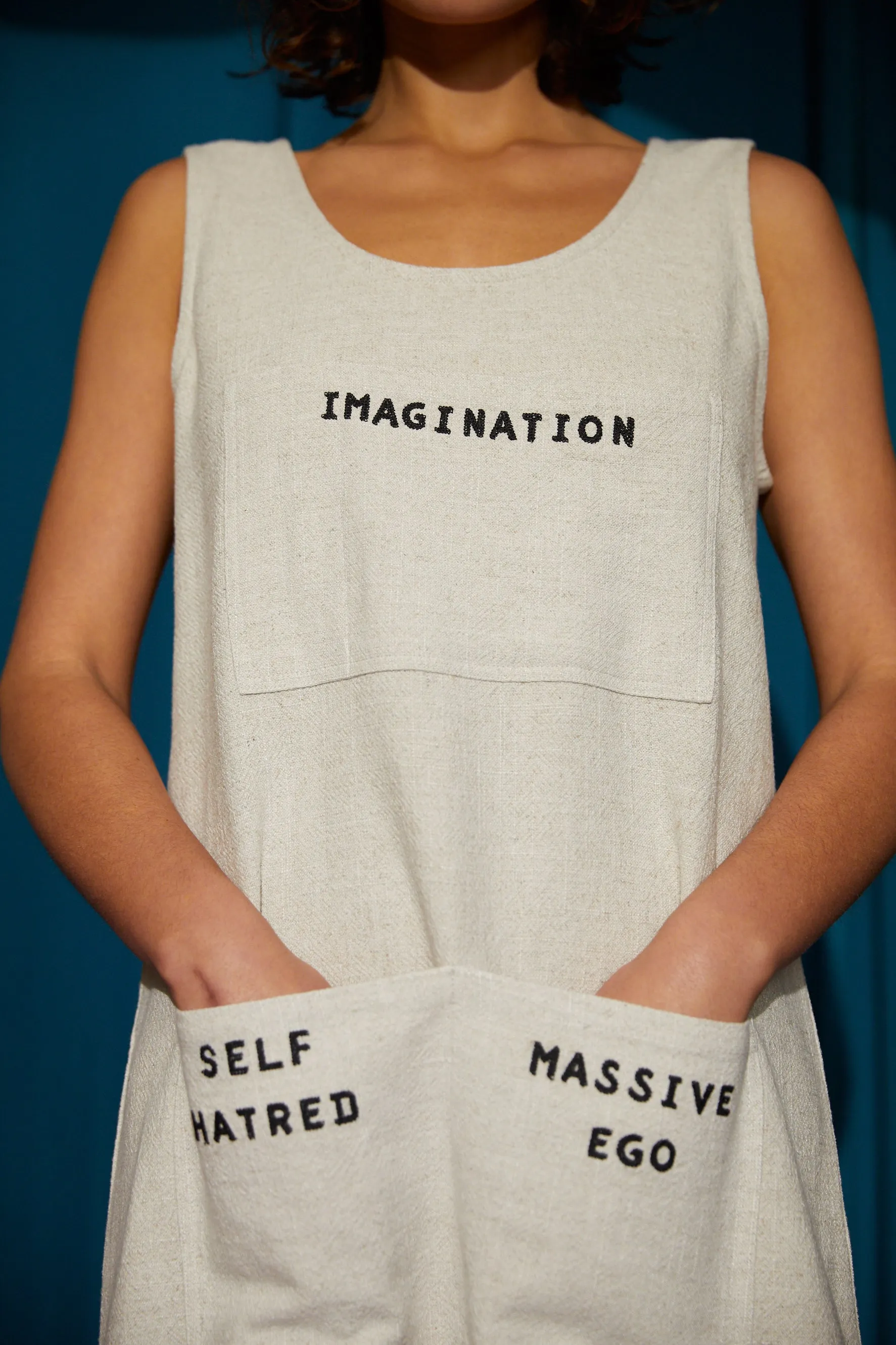 Artist's Toolbox Linen Shift Dress