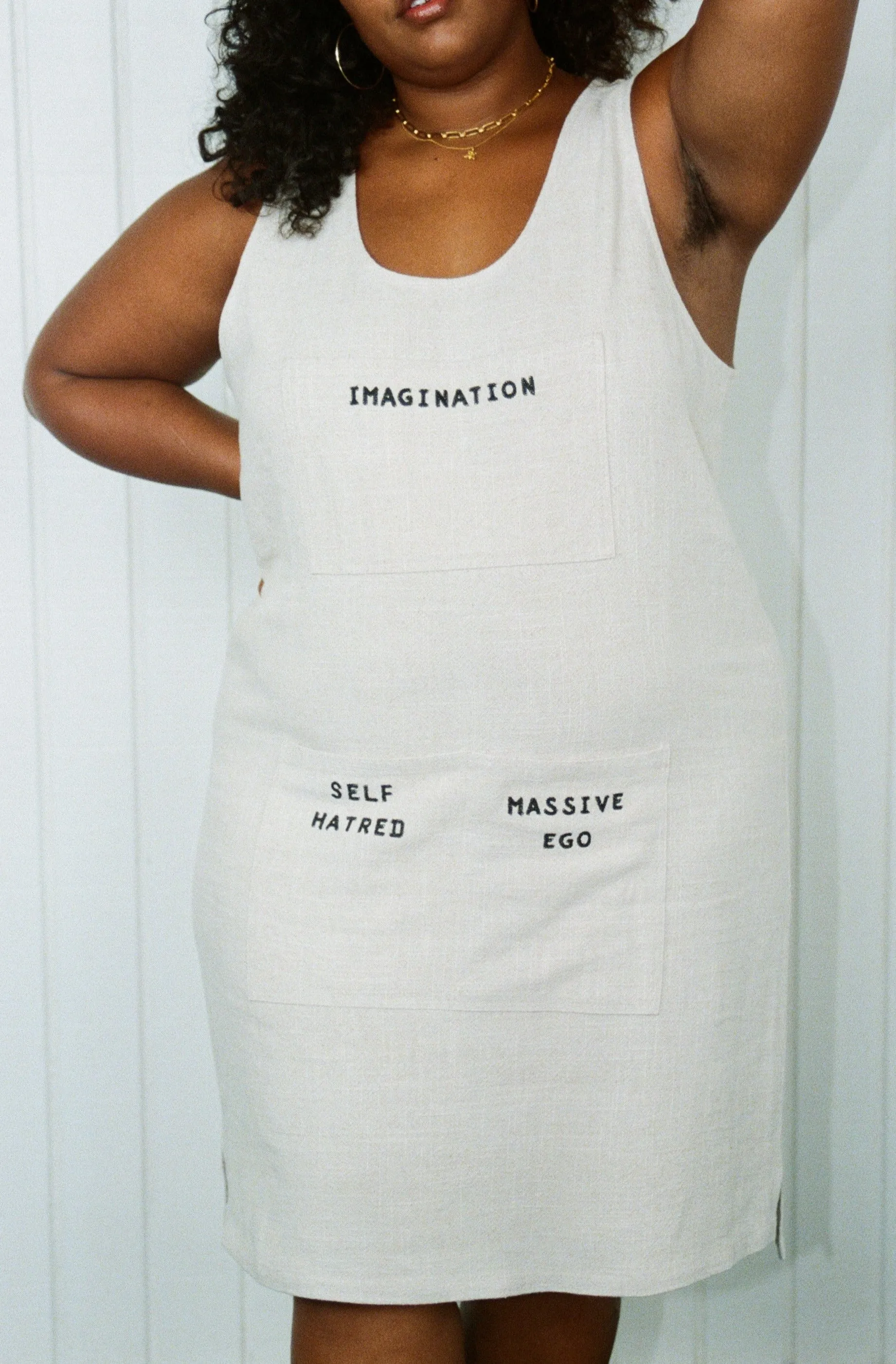 Artist's Toolbox Linen Shift Dress