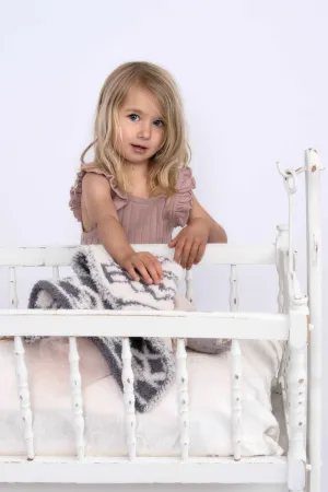 Baby's Breath & Volcanic Glass Diamond Tile Lovey Baby Blanket