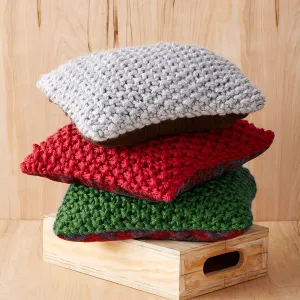 Bernat Knit Perfect Christmas Pillows