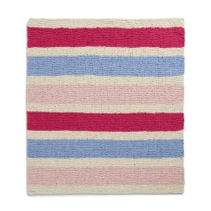 Bernat Snuggly Stripes Garter Knit Blanket
