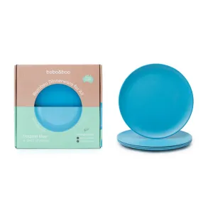 Bobo & Boo Bamboo 25cm Single Plate - Dolphin Blue