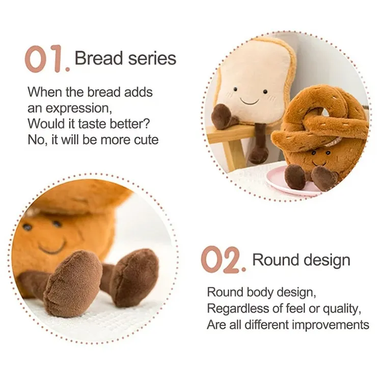 Breakfast Plush Cushion | Toast Bread