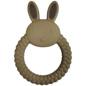 Bunny Teether Ring Green 11cm
