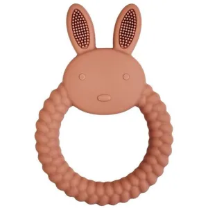 Bunny Teether Ring Pink 11cm