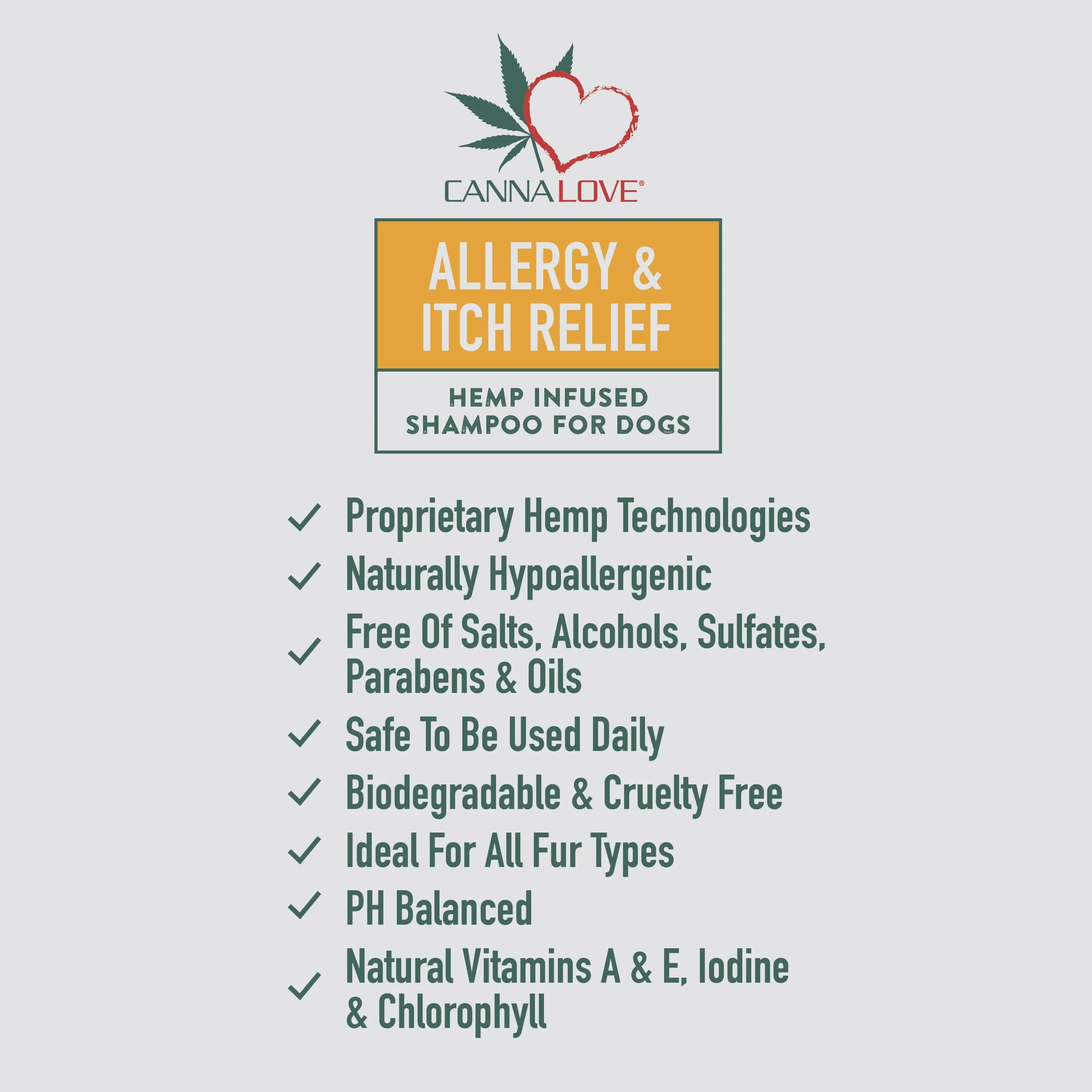 CannaLove Allergy and Itch Relief Shampoo