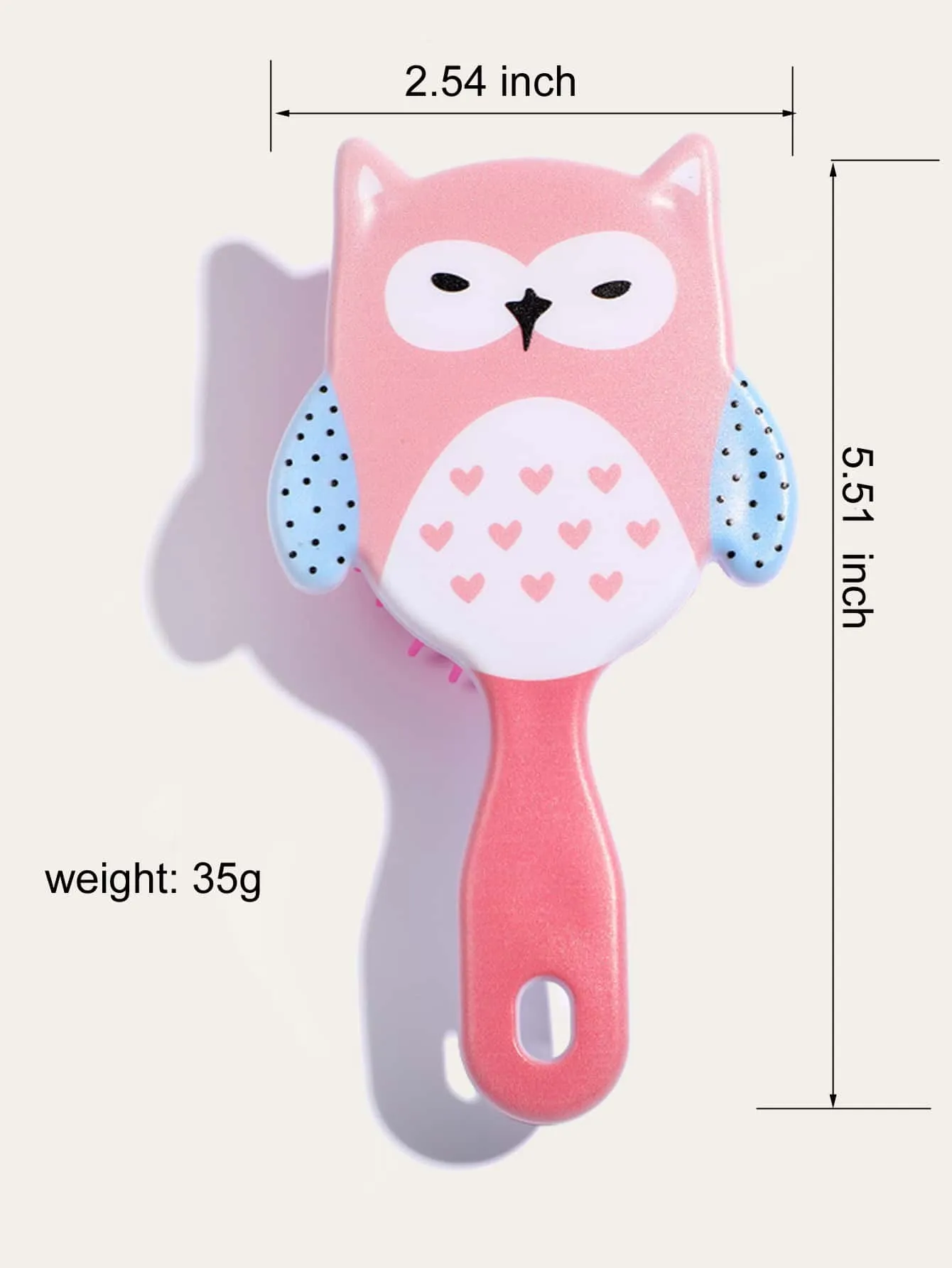 Cartoon Owl Hair Brush for Kids Detangling Hair Brush Detangler Brush Hair Comb