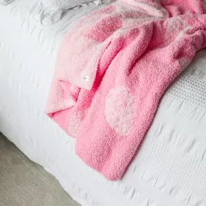Cotton Candy Strawberry Print Toddler Blanket