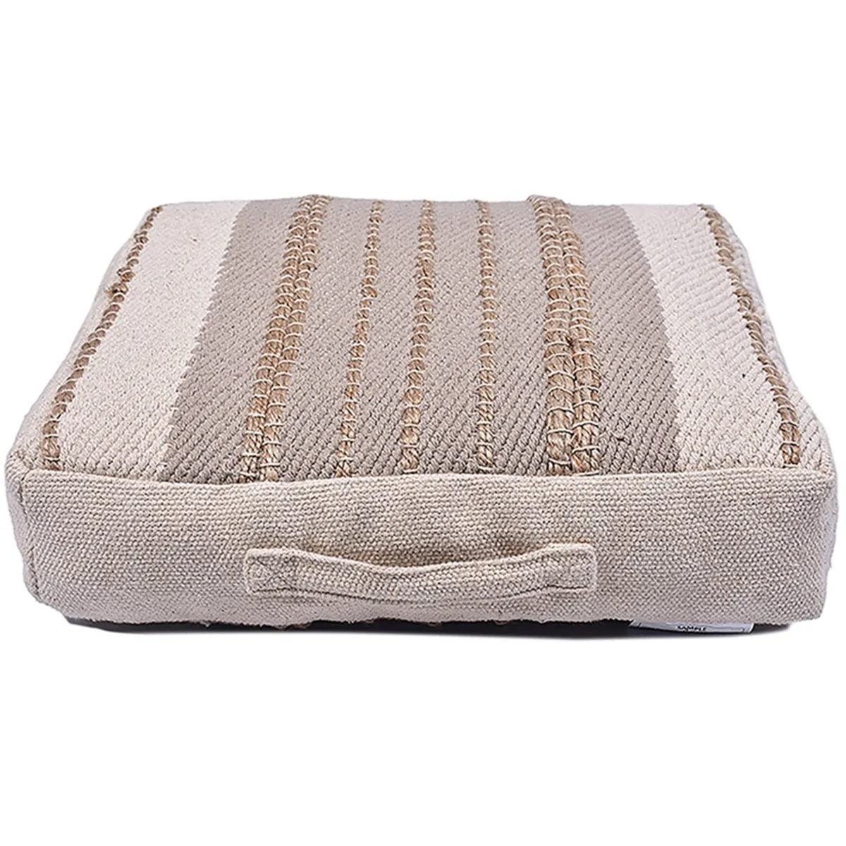 Cotton Jute Stripe Floor Cushion