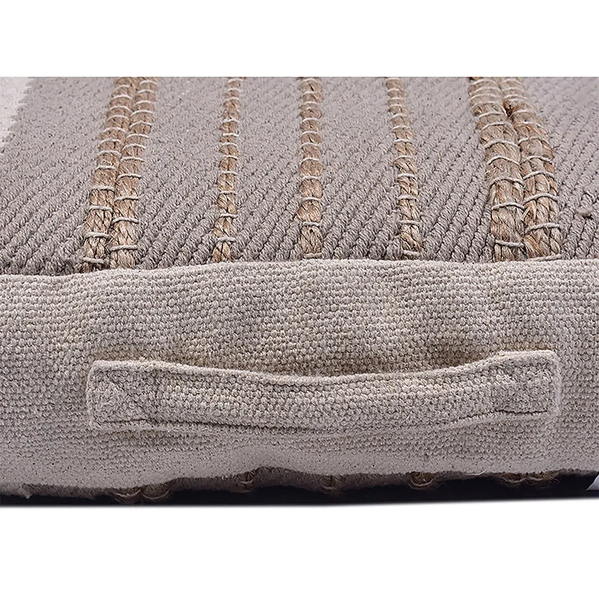 Cotton Jute Stripe Floor Cushion