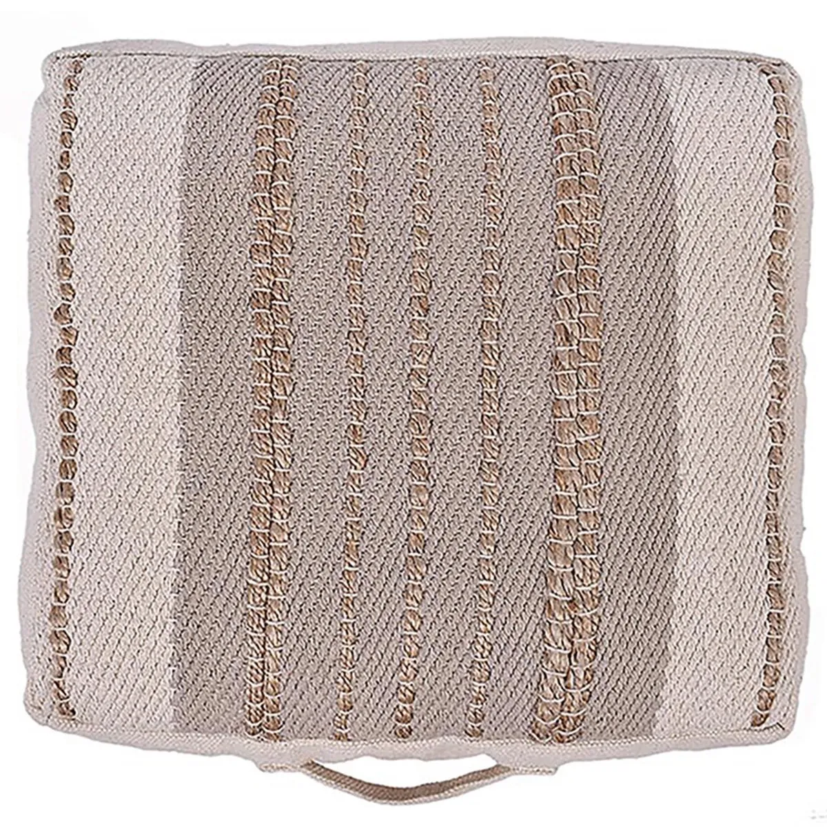 Cotton Jute Stripe Floor Cushion