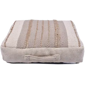 Cotton Jute Stripe Floor Cushion