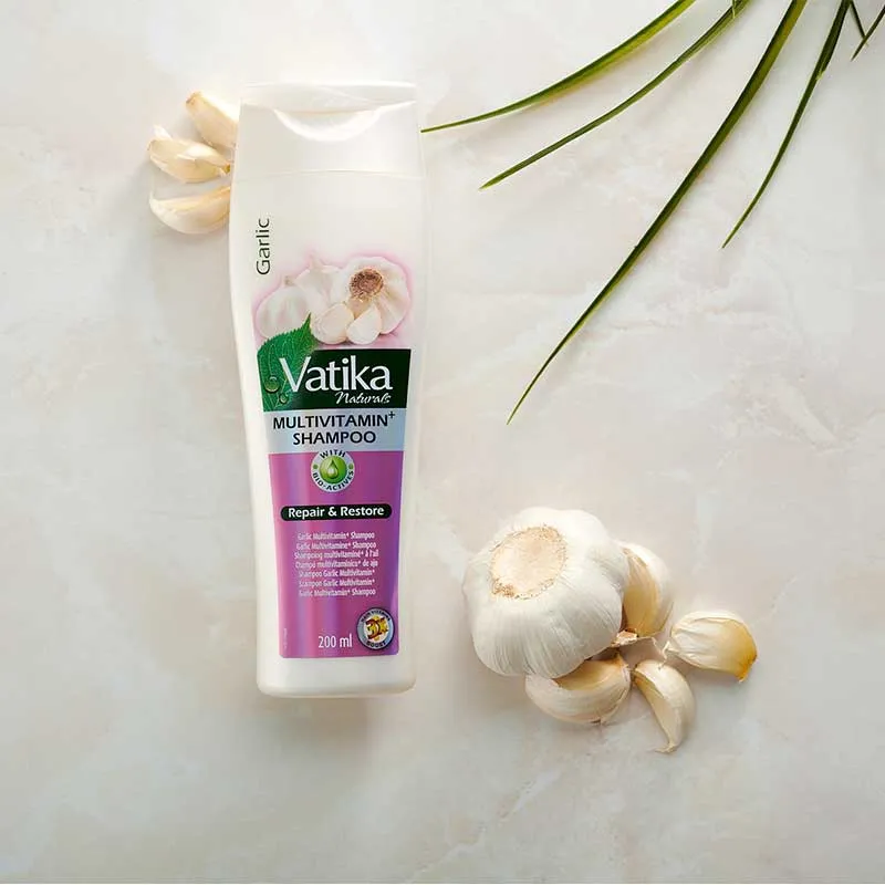 Dabur Vatika Naturals Garlic Multi Vitamin  Shampoo 400ml