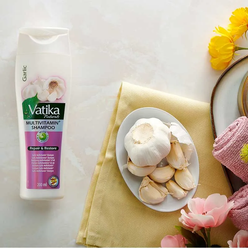 Dabur Vatika Naturals Garlic Multi Vitamin  Shampoo 400ml