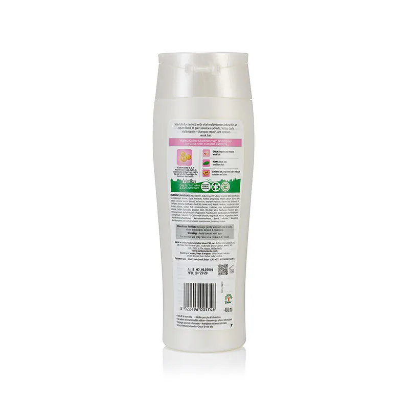 Dabur Vatika Naturals Garlic Multi Vitamin  Shampoo 400ml