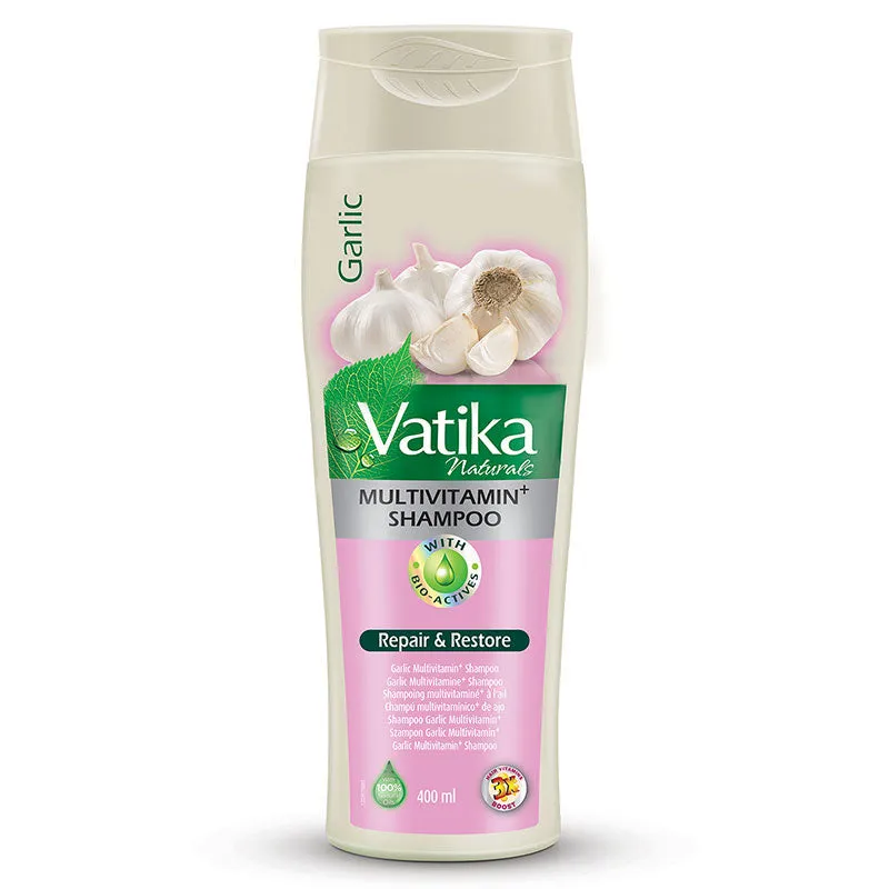 Dabur Vatika Naturals Garlic Multi Vitamin  Shampoo 400ml