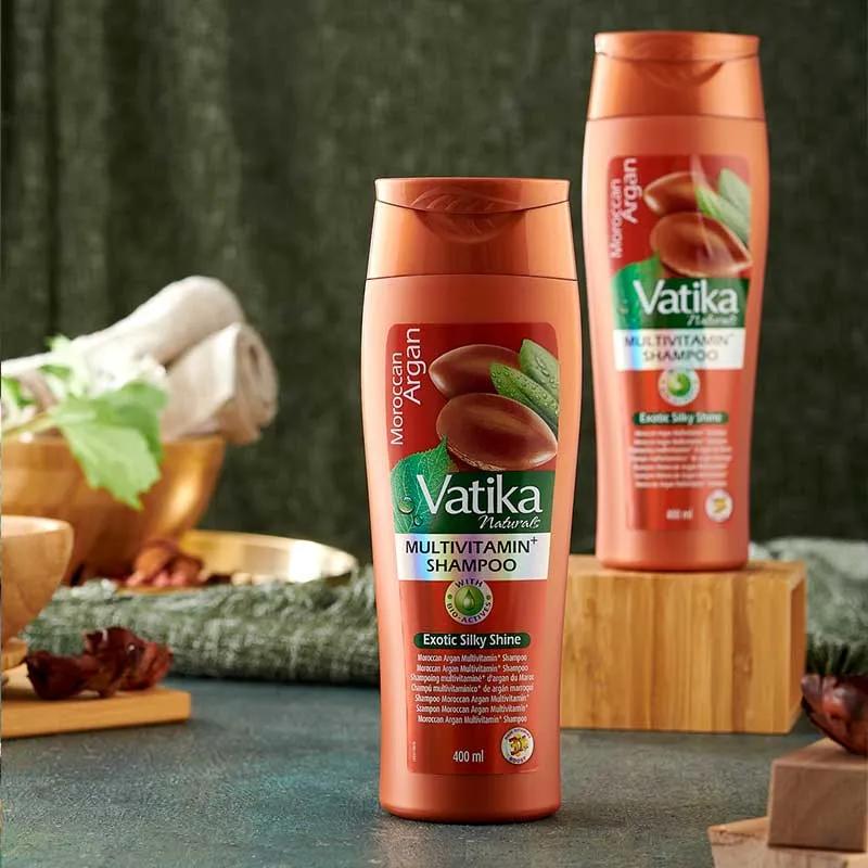 Dabur Vatika Naturals Moroccan Argan Multi Vitamin  Shampoo 400ml