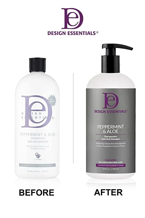 Design Essentials Peppermint & Aloe Therapeutics Anti-Itch Shampoo