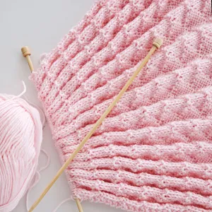 Diamonds and Purls Baby Blanket Knitting Pattern