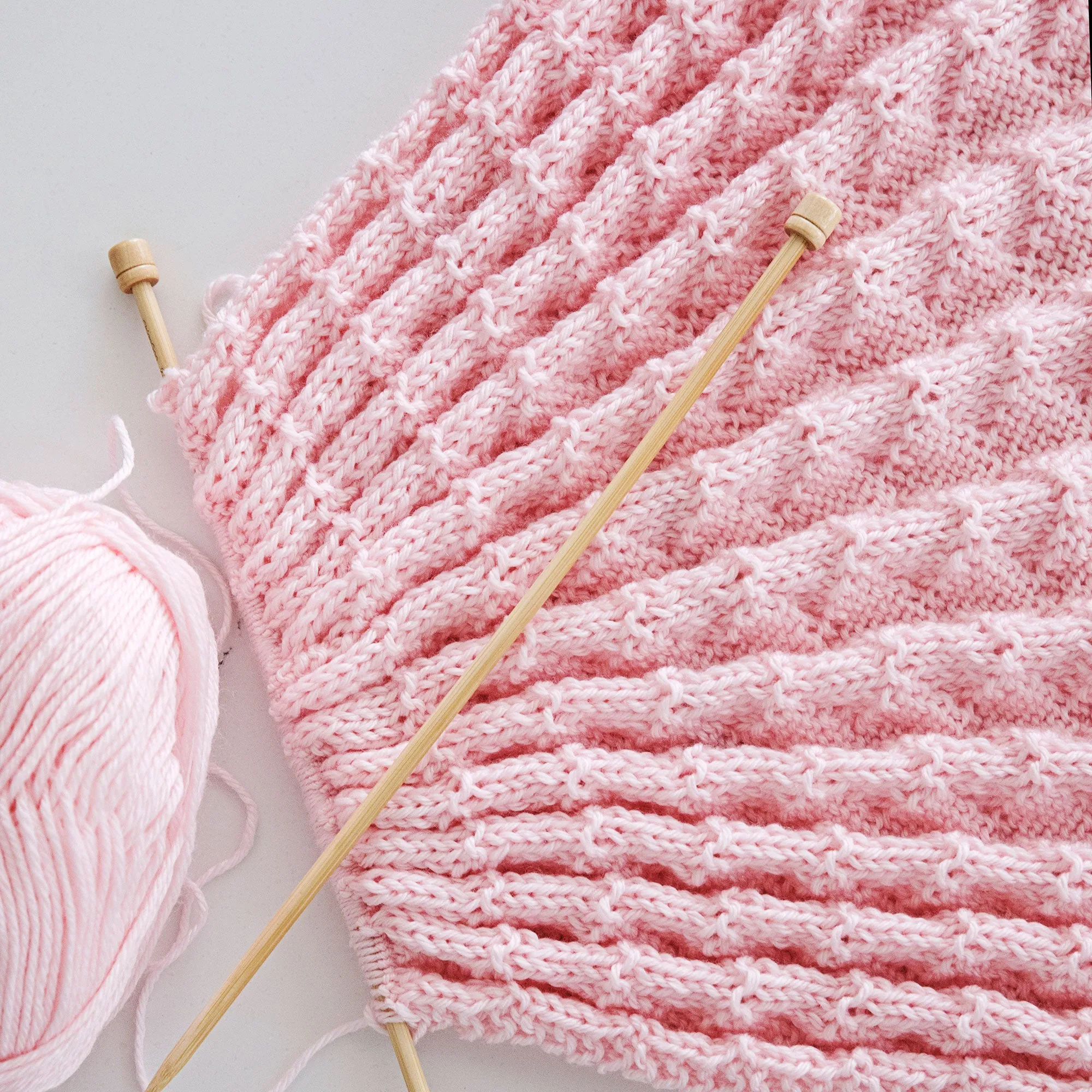 Diamonds and Purls Baby Blanket Knitting Pattern