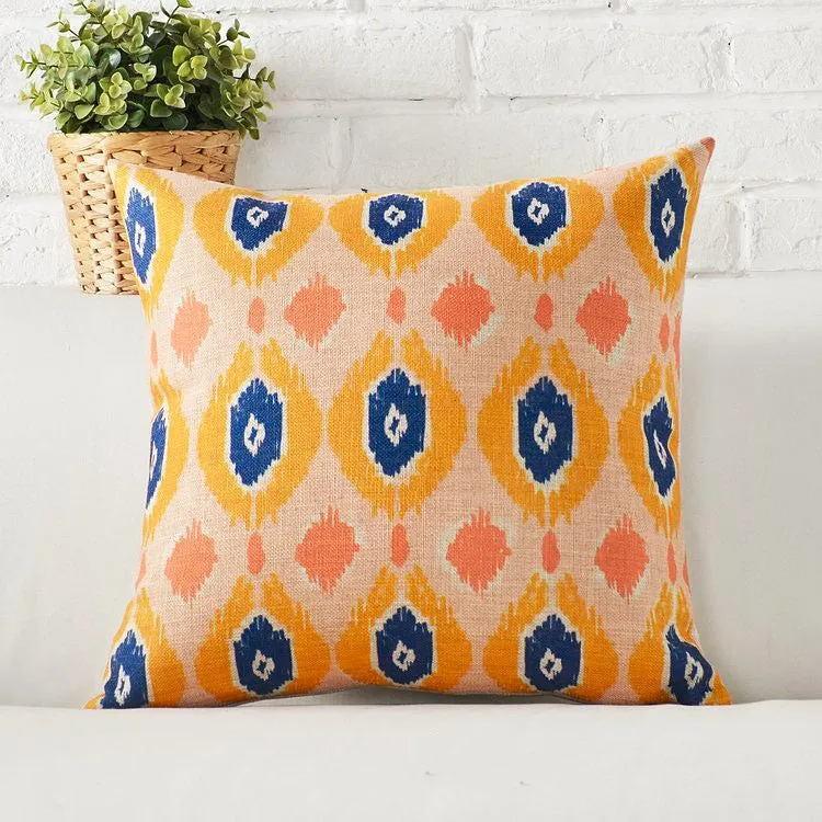 Digital Printed Cushions Assorted 5 PCs-Ikat