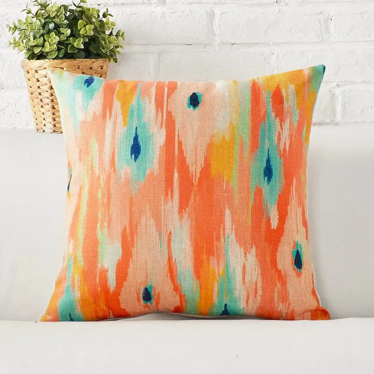 Digital Printed Cushions Assorted 5 PCs-Ikat
