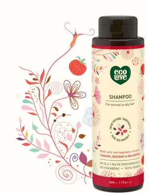 ECOLOVE - Red Collection Shampoo for Normal to Oily Hair - 17.6 fl. oz. (500 ml)