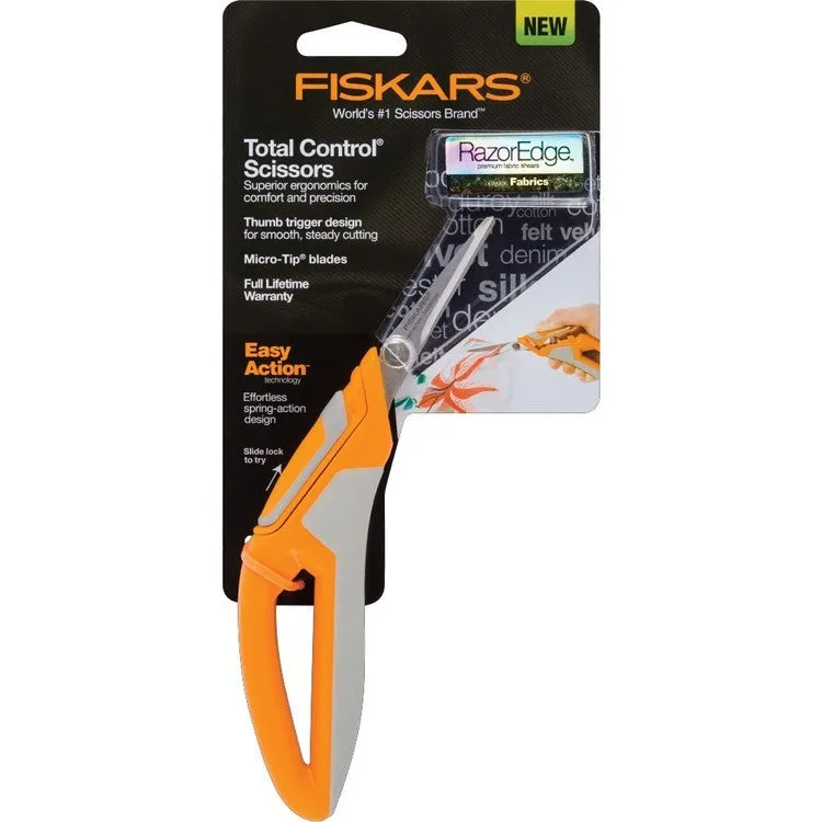 Fiskars Total Control RazorEdge Precision Scissors 7"