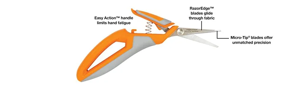 Fiskars Total Control RazorEdge Precision Scissors 7"